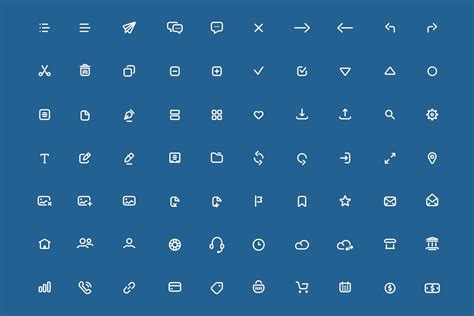 Set of minimal mobile application icons. 1183426 Vector Art at Vecteezy