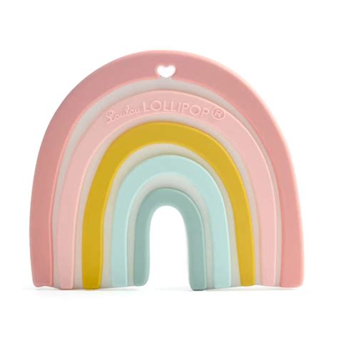 Rainbow Silicone Teether Pastels Silicone Teether Teethers Best