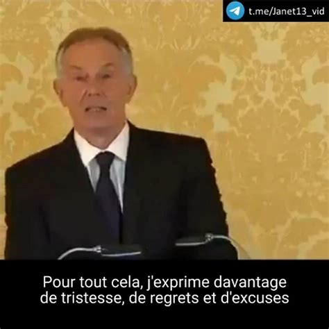 2016 TONY BLAIR admettait sa culpabilité dans la guerre sanglante en Irak