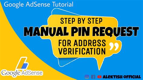 AdSense PIN How To Manually Request For A PIN From Google AdSense To