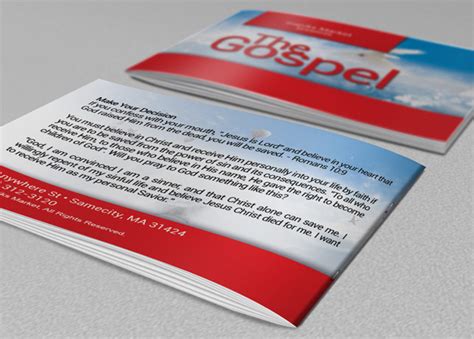 Gospel Tract Template Photoshop Inspiks Market