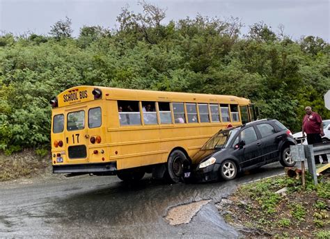 School Bus Involved In Accident On Stt None Injured St Thomas Source