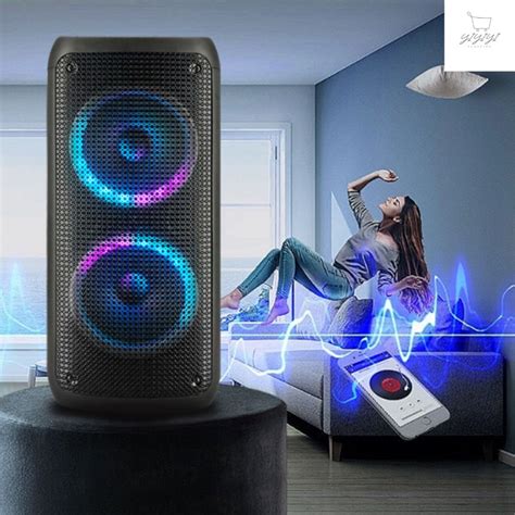 Caixa De Som Bluetooth Grande Amplificada Torre Painel Led Rgb Grasep