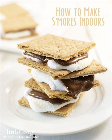 How To Make S Mores Indoors Dessert Recipes Smore Recipes Easy Baking Recipes