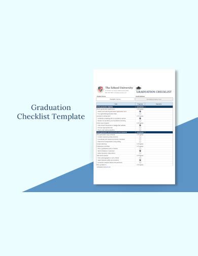 FREE 18 Graduation Checklist Samples In MS Word Google Sheets PDF