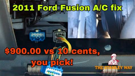 Save 900 Easy 2006 2012 Ford Fusion Air Conditioner Fix Youtube