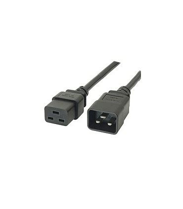 Cordon d alimentation IEC C19 femelle IEC C20 mâle 1 mètre noir