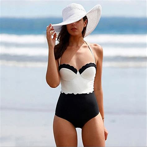 Sexy Women High Cut One Piece Swimw Ear Monokini Backless Swims Uit