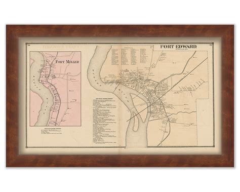 Village of FORT EDWARD, New York 1866 Map