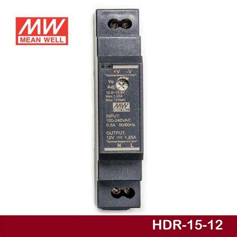 Meanwell HDR-60-12 Industrial DIN Rail Power Supply - Online Store | Buy Now | TrackSo