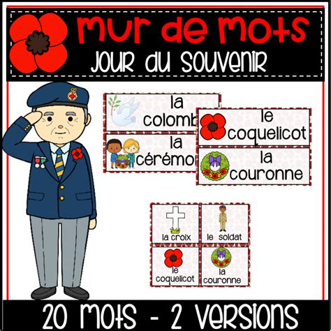 Mur De Mots Jour Du Souvenir