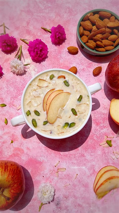 Apple Kheer Recipe Seb Ki Kheer Candid Treat