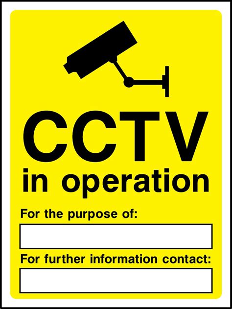 CCTV In Operation Sign Security CCTV Signs We Do Safety Signs