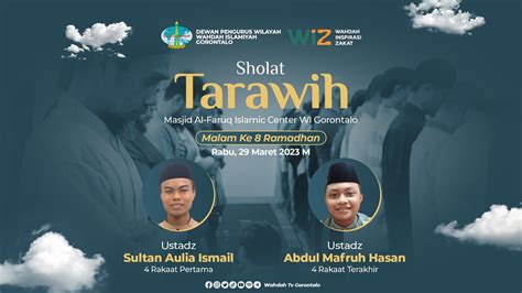 Live LIVE SHOLAT ISYA DAN TARAWIH RAMADHAN 1444 H 8 YouTube