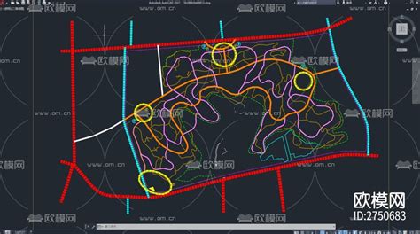 公园景观 园林景观cad施工图 免费3dmax模型库 欧模网