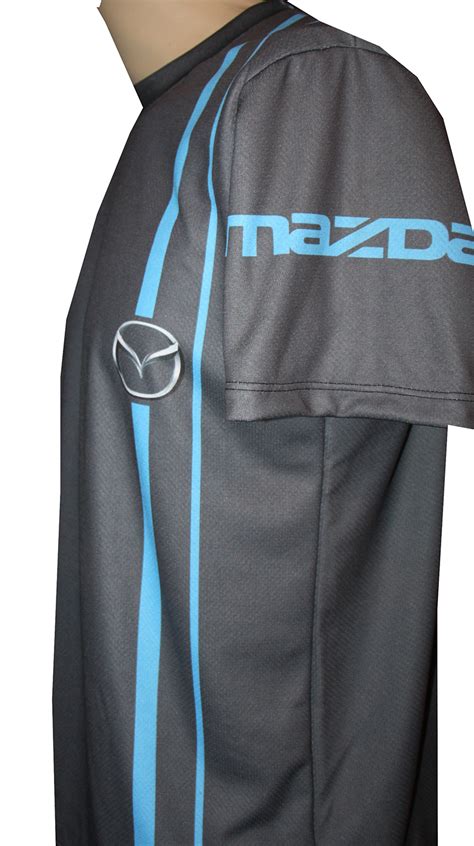 Mazda T Shirt With Logo And All Over Printed Picture T Shirts With All Kind Of Auto Moto