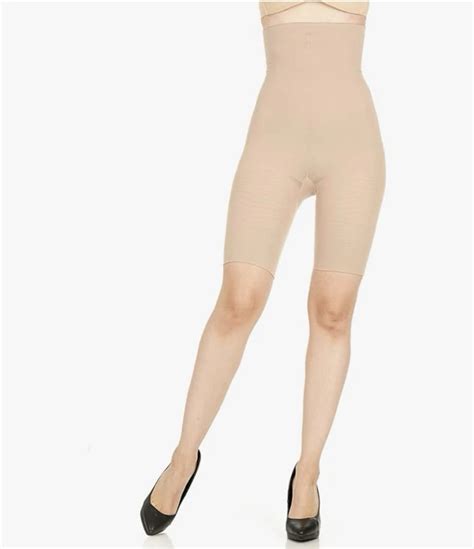 SPANX ASSETS High Waist Mid Thigh Shaper Panty Size Nude B NEW