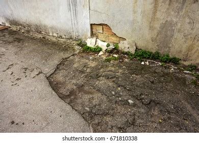 Foundation House Made Concrete Blocks Bound Stock Photo