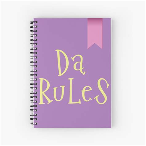 "Da rules rules book from Fairly OddParents" Spiral Notebook for Sale by lilackashop | Redbubble