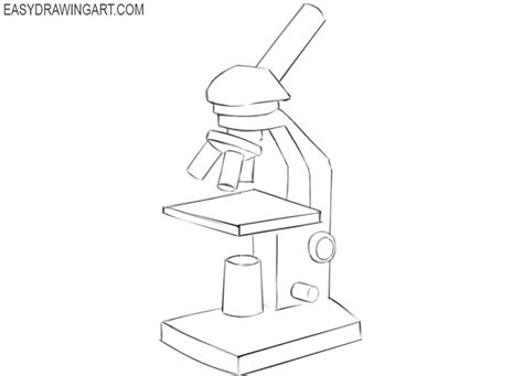 How to Draw a Microscope - Easy Drawing Art