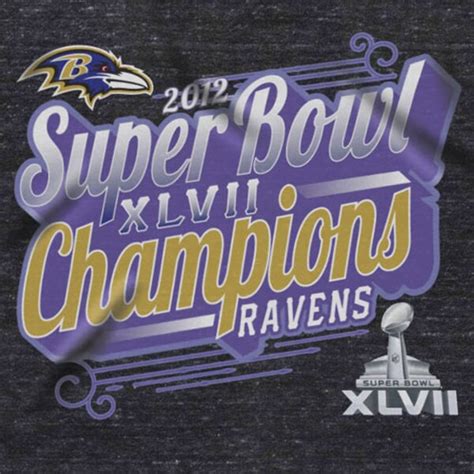 Baltimore Ravens Super Bowl XLVII Champions Ladies Tri-Blend V-Neck T ...