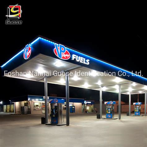 Modern Steel Structure Petrol Station Design Building Petrol Station