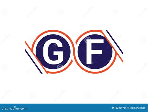 Initial Monogram Letter Gf Logo Design Vector Template Gf Letter Logo