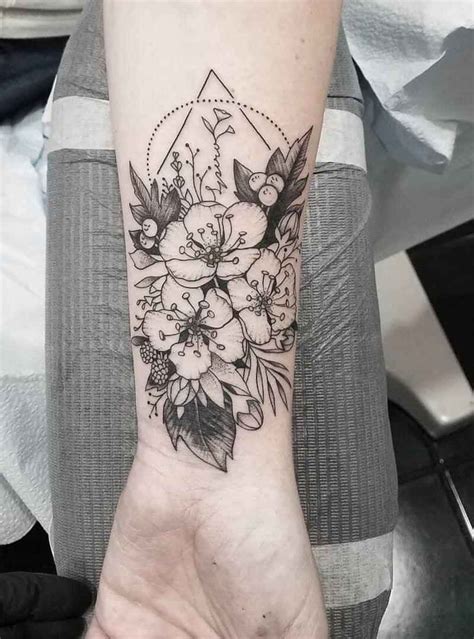 Hawthorn Tree Tattoo