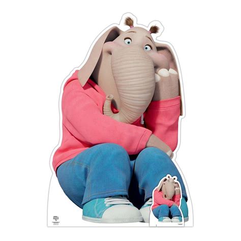 Figurine En Carton Meena Elephant Tous En Sc Ne Haut Cm