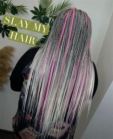 Luxury Winter Pink Smoke Jet Set Babe Synthetic Braid Wig Slaylebrity