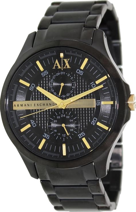 Reloj Armani Exchange Ax2121 Whitman En Acero Color Negro Para