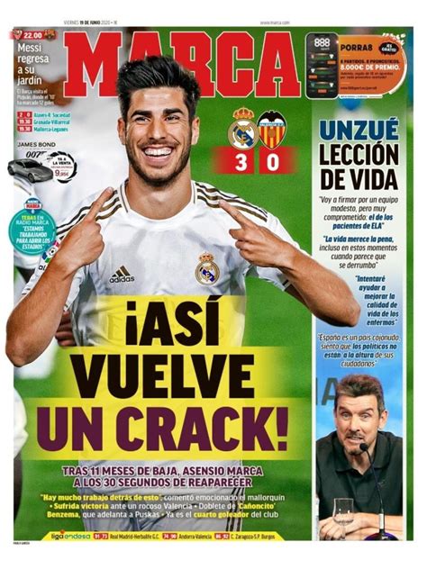 La Portada Del Diario Marca 19062020