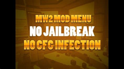 Mw2 Mod Menu No Jailbreak No Cfg Infection Free Youtube