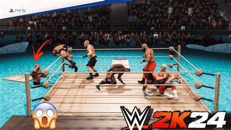 Wwe 2k24 Royal Rumble Match In Water Ps5 4k60 Youtube