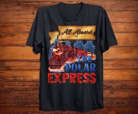 All Aboard The Polar Express Png Sublimation Design Merry Etsy