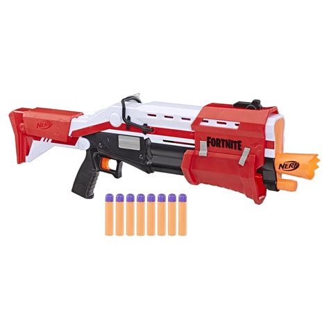 Nerf Fortnite Ts Nerf Pump Action Dart Blaster With 8 Nerf Mega Darts