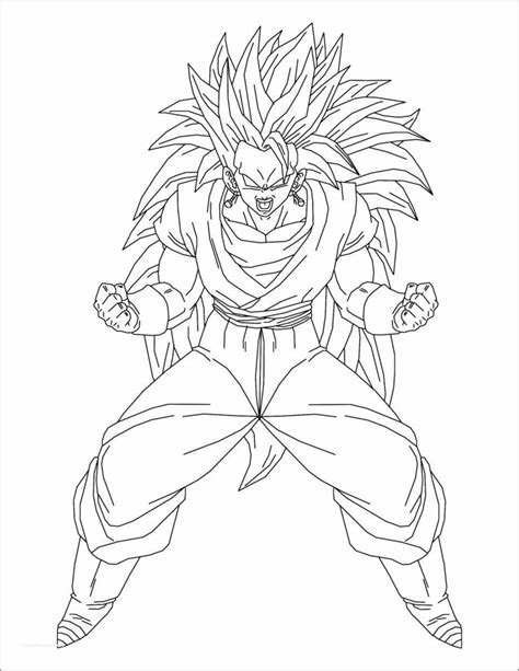 Goku Super Saiyan 3 Coloring Pages To Print