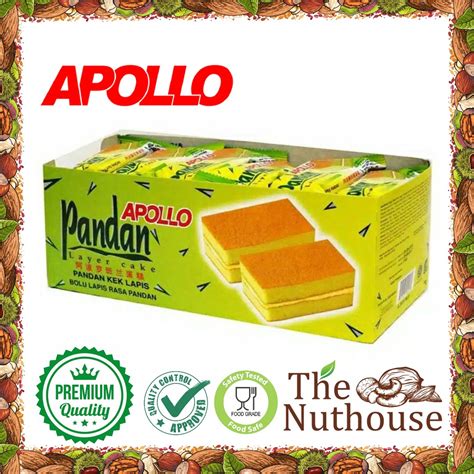 Jual APOLLO Pandan Layer Cake Bolu Lapis Pandan 24 Biji Box