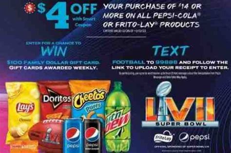 Pepsi Frito Lay Nfl Super Bowl Sweepstakes Artofit