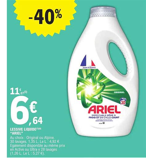 Promo Lessive Liquide Ariel Chez E Leclerc Icatalogue Fr