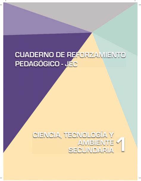 Cuaderno De Reforzamiento Pedagogico Jec Cta Secundaria Pdf Somos