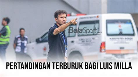 Kekecewaan Luis Milla Setelah Persib Bandung Ditumbangkan Persik Kediri