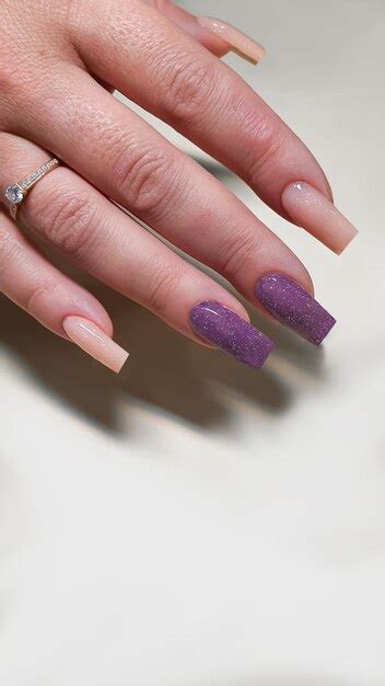 Premium Photo Manicure And Nail Extensions With Acrylic And Gel The