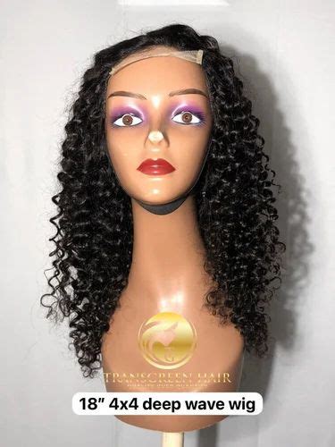 Indian Virgin Cuticle Aligned Deep Wave Closure Wig At Rs Piece