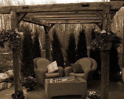 Barn Beam Pergola Traditional Other Houzz