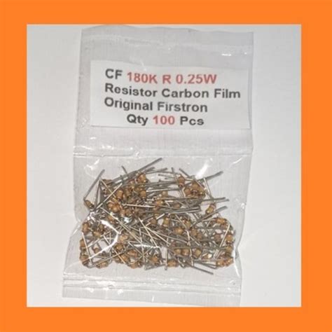 Jual Qty Pcs Cf K R W Resistor Carbon Film Original Firstron