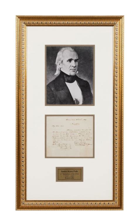 Sold At Auction James K Polk Handwritten Signed Letter With Coa