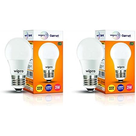 Buy Wipro Watts E Led Yellow Warm White Bulb Pack Of Online At