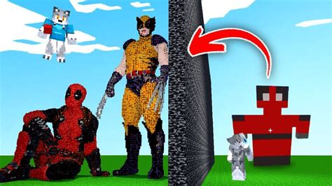 Hice Trampa En Reto De Construccion Deadpool Wolverine En Minecraft