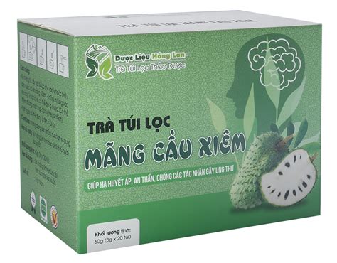 Trà Mãng Cầu Xiêm Túi Lọc Hộp 60g 20gói X 3g 85000đ1 Hộp Địa Chỉ